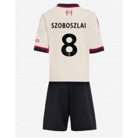 Camiseta Liverpool Dominik Szoboszlai #8 Visitante Equipación para niños 2025-26 manga corta (+ pantalones cortos)